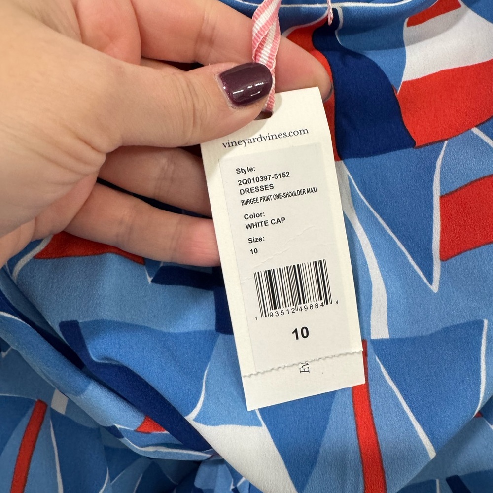 ⚓️🆕Vineyard Vines One Shoulder Dress, 10⚓️ - Picture 7 of 14